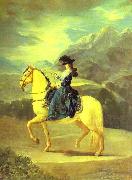 Francisco Jose de Goya Equestrian Portrait of Dona Maria Teresa Vallabriga oil painting artist